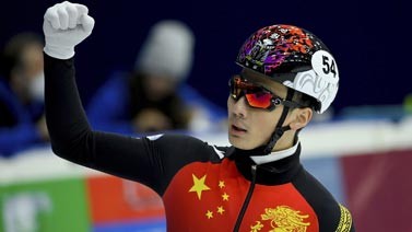 短道世界杯1500米任子威夺中国首金 孙龙第七