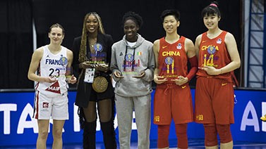 FIBA官方：李月汝和黄思静入选世预赛最佳阵容