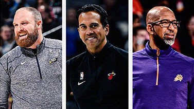 NBA最佳教练最终三人候选：蒙蒂、詹金斯、斯波