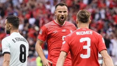 欧国联-高中锋1分钟闪击 葡萄牙0-1瑞士降至第二