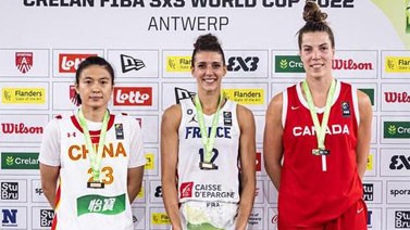 中国女篮王丽丽入选三人篮球世界杯最佳阵容