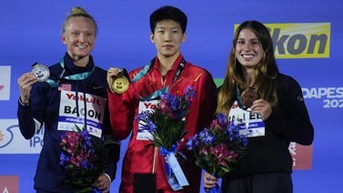 世锦赛-李亚杰女子1米板超300分 夺跳水队第六金