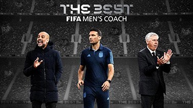 FIFA年度最佳主帅候选：瓜帅、斯卡洛尼、安切洛蒂入围