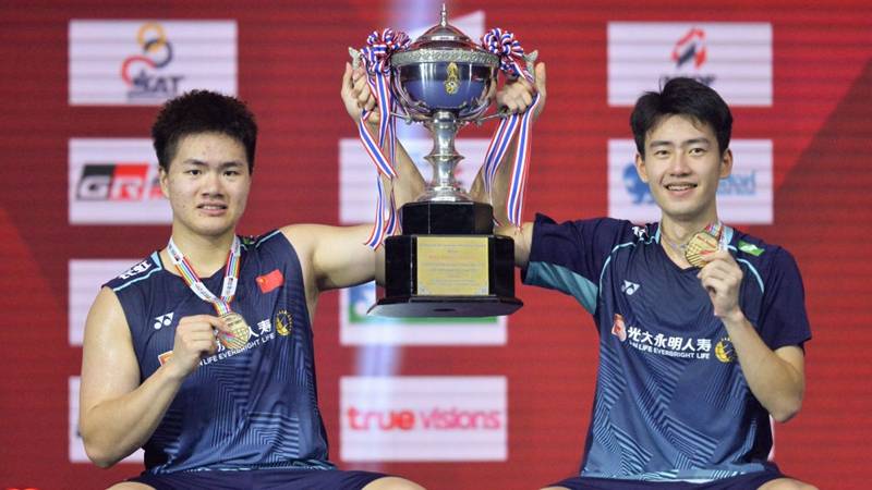 泰国羽毛球公开赛：中国队获1金1银