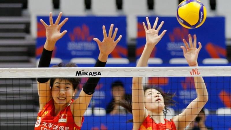 世界女排联赛韩国水原站：中国队不敌塞尔维亚队