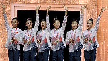 历史突破！中国艺术体操队夺世锦赛1金2银