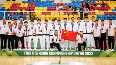 中国队获U16男篮亚锦赛季军 拿到U17世界杯参赛资格
