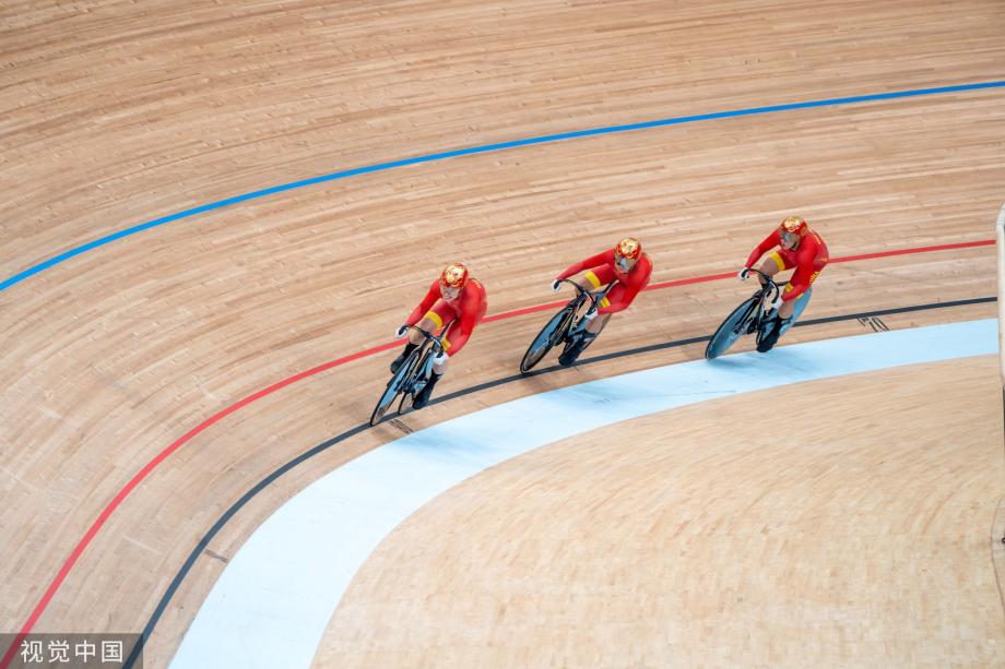 [图]亚运会场地自行车 中国队男女组双双晋级