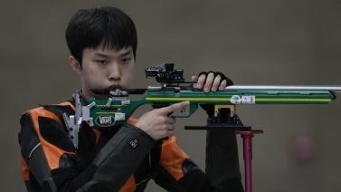 男子50米步枪3姿个人赛 杜林澍破亚运会纪录摘金
