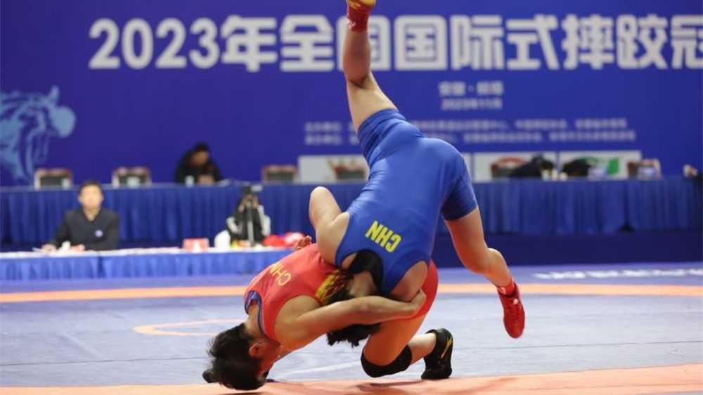 2023年全国国际式摔跤冠军赛安徽蚌埠落幕