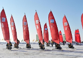 查干湖冰上帆船邀请赛在吉林省松原市举行