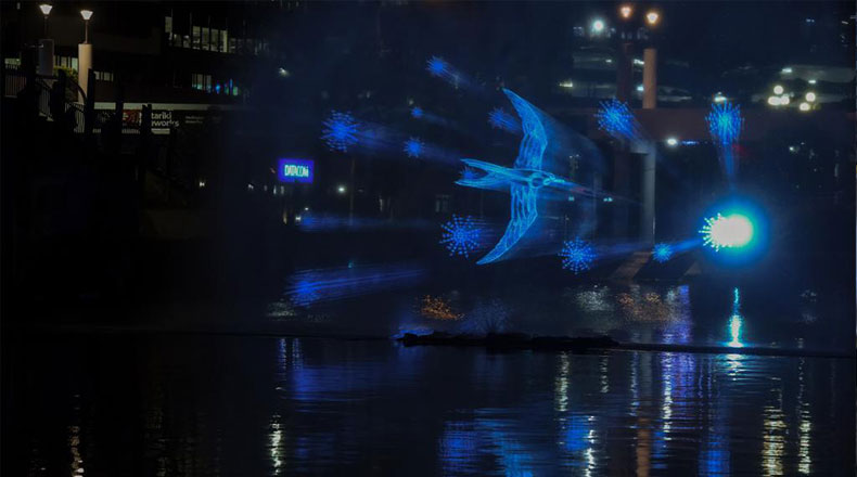 新西兰：水幕秀庆祝毛利新年