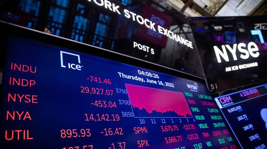 纽约股市三大股指16日大幅下跌