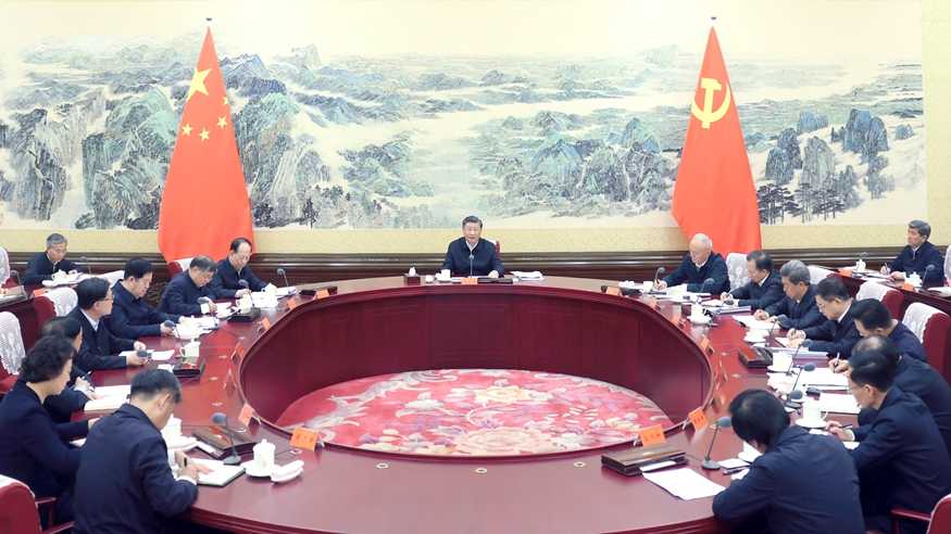 习近平同中华全国总工会新一届领导班子成员集体谈话