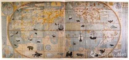 坤舆万国全图：中国最早的彩绘世界地图