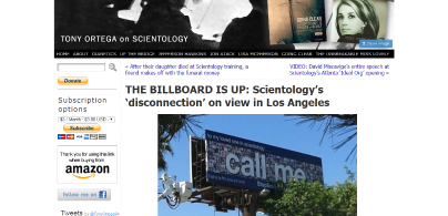 前科学教成员在洛杉矶竖起反科学教巨型广告牌